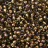 Бисер японский TOHO круглый 6/0 #0999 черный алмаз радужный, золотая линия внутри, 10 грамм - Бисер японский TOHO круглый 6/0 #0999 черный алмаз радужный, золотая линия внутри, 10 грамм