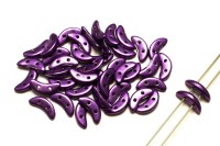 Бусины Crescent beads 10х3мм, цвет 0310-77031CR Saturated Metallic Purple, 708-038, 5г (около 40 шт)