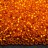 Бисер японский MIYUKI круглый 11/0 #0008F оранжевый, матовый, серебряная линия внутри, 10 грамм - Бисер японский MIYUKI круглый 11/0 #0008F оранжевый, матовый, серебряная линия внутри, 10 грамм