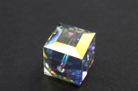 Бусина куб Swarovski 5601 #001 ABB 10мм Crystal Aurore Boreale B, 5601-10-001-241, 1шт