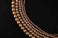 Жемчуг Preciosa, цвет 70518 матовый коричневый, 8мм, 10шт