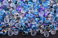 Бисер японский MIYUKI Magatama 4мм MIX11 Карибское море, микс Caribbean Blue, 10 грамм