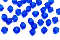 Бусины биконусы хрустальные 4мм, цвет CAPRI BLUE MATT, 746-102, 20шт
