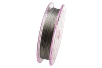 Ювелирный тросик SakuLux7 Flexy7, 0,40мм, 25м, цвет стальной, 1017-130
