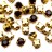 Шатоны Astra 4мм пришивные в оправе, цвет 11 красный/золото, стекло/латунь, 62-014, 50шт - Шатоны Astra 4мм пришивные в оправе, цвет 11 красный/золото, стекло/латунь, 62-014, 50шт