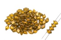 Бусины GemDuo 8х5мм, отверстие 0,8мм, цвет 00030/29251 Halo Lemon, 709-165, 10г (около 64шт)