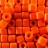 Бисер японский TOHO Cube кубический 4мм #0042D оранжевый, непрозрачный, 5 грамм - Бисер японский TOHO Cube кубический 4мм #0042D оранжевый, непрозрачный, 5 грамм
