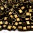 Бисер японский TOHO Cube кубический 3мм #0225 бронза/античное золото, 5 грамм - Бисер японский TOHO Cube кубический 3мм #0225 бронза/античное золото, 5 грамм