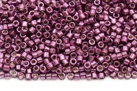 Бисер японский MIYUKI Delica цилиндр 10/0 DBM-1850 Duracoat Galvanized, баклажан, 5 грамм