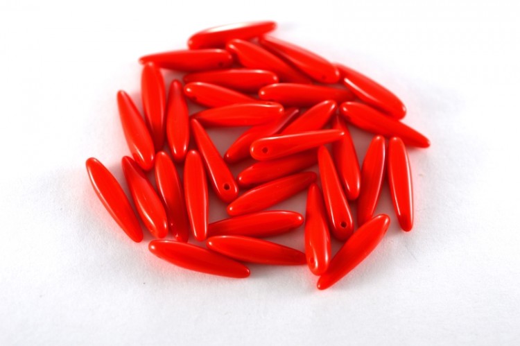 Бусины Thorn beads 5х16мм, цвет 93180 красный непрозрачный, 719-024, около 10г (около 32шт) Бусины Thorn beads 5х16мм, цвет 93180 красный непрозрачный, 719-024, около 10г (около 32шт)