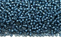 Бисер японский MIYUKI круглый 11/0 #2256 чирок/темно-синий, окрашенный изнутри, 10 грамм