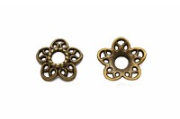 Обниматель для бусины 10х2,5мм, отверстие 3мм, цвет античная бронза, сплав металлов, 02-007, 10шт