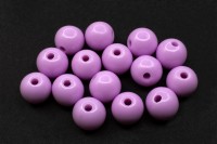ОПТ Бусины акриловые круглые 10мм, отверстие 2мм, цвет фиолетовый, 530-048, 500 грамм