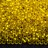 Бисер японский MIYUKI круглый 11/0 #0006F желтый, матовый, серебряная линия внутри, 10 грамм - Бисер японский MIYUKI круглый 11/0 #0006F желтый, матовый, серебряная линия внутри, 10 грамм