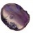 Срез Агата природного, оттенок фиолетовый, 64х50х5мм, отверстие 2мм, 37-191, 1шт - Срез Агата природного, оттенок фиолетовый, 64х50х5мм, отверстие 2мм, 37-191, 1шт