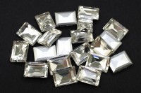 Кристалл Октагон 10х14мм, цвет хрусталь, стекло, 26-313, 2шт