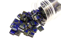 Бисер японский MIYUKI TILA #4518 кобальт, непрозрачный пикассо, 5 грамм