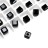 Бусина куб Swarovski 5601 #280 4мм Jet, 5601-4-280, 1шт - Бусина куб Swarovski 5601 #280 4мм Jet, 5601-4-280, 1шт