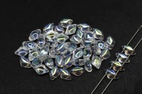 Бусины GemDuo 8х5мм, отверстие 0,8мм, цвет 00030/28701 Crystal AB, 709-164, 10г (около 64шт)