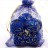 Сумочка из органзы подарочная 16х21см, цвет синий с рисунком, 36-016, 1шт - Сумочка из органзы подарочная 16х21см, цвет синий с рисунком, 36-016, 1шт