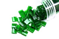 Бисер японский MIYUKI TILA #0146 зеленый, прозрачный, 5 грамм