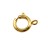 Замок-карабин Круглый 17х15х2мм, отверстие 2,4мм, цвет золото, латунь, 18К позолота, 08-029, 1шт - Замок-карабин Круглый 17х15х2мм, отверстие 2,4мм, цвет золото, латунь, 18К позолота, 08-029, 1шт