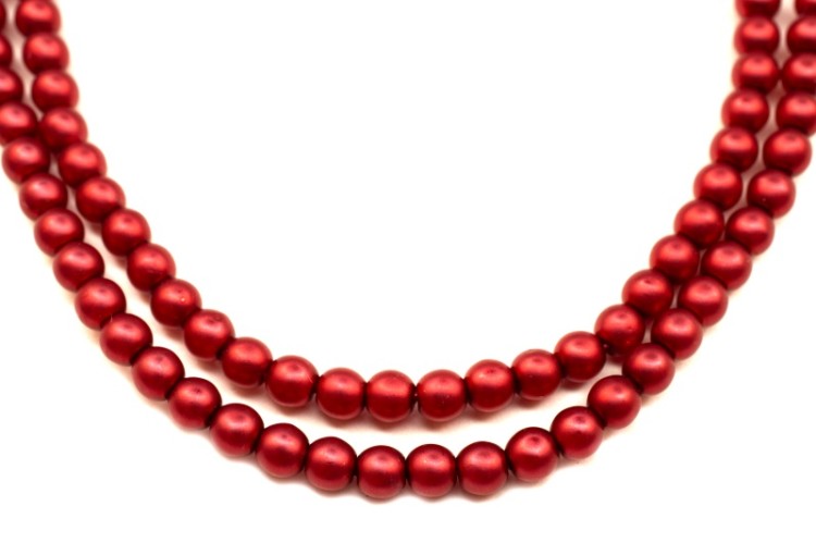 Жемчуг Preciosa, цвет 70598 матовый красный, 3мм, 10шт Жемчуг Preciosa, цвет 70598 матовый красный, 3мм, 10шт