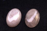 Кабошон овальный 25х18мм, Кварц розовый, оттенок розовый, 2003-011, 1шт